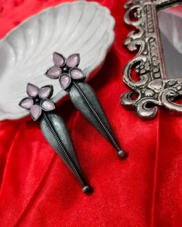ALIYAH BLACK POLISH EARRING