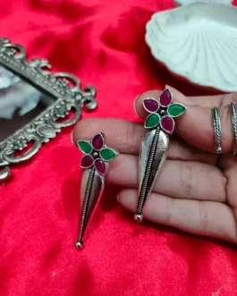 ALIYAH SILVER POLISH EARRING