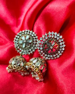 RAJKOT STONE JHUMKA