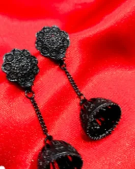 LONG BLACK JHUMKI