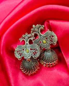 RAJKOT PEARL PEACOCK EARRING