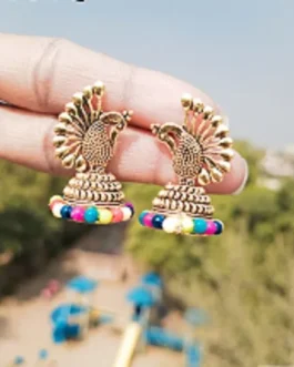 RAJKOT MULTI BEAD SMALL JHUMKI