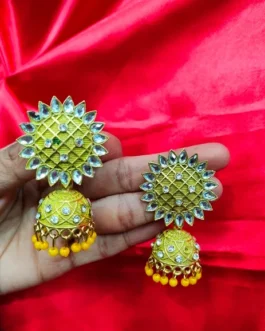 RAJKOT SUNFLOWER STUDS JHUMKI
