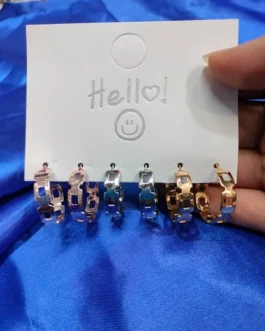 KOREAN SQURE HOOPS
